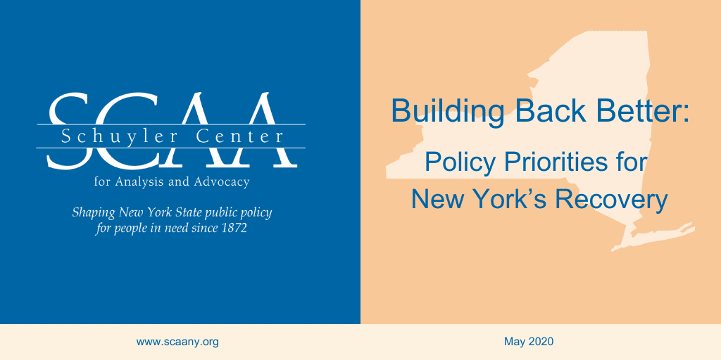Building Back Better: Policy Priorities for New York’s Recovery