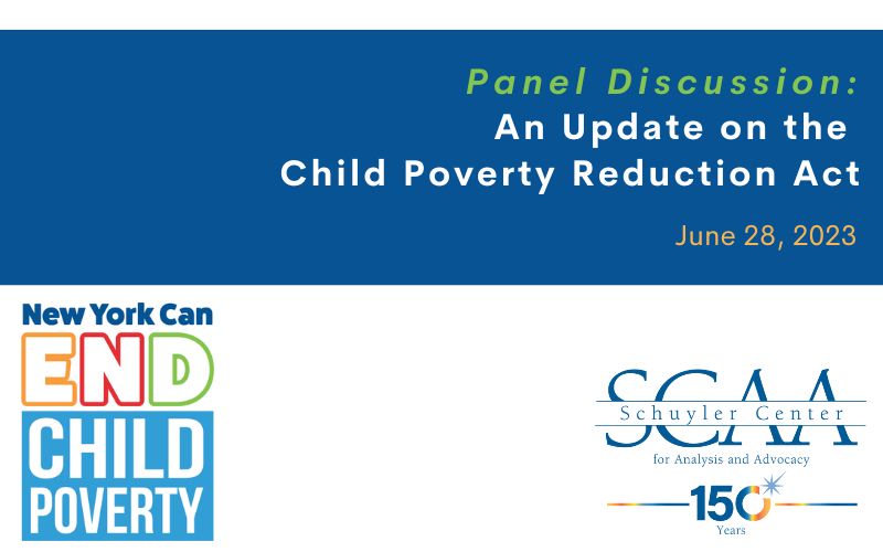 Update: NYS Child Poverty Reduction Act – A Panel Discussion
